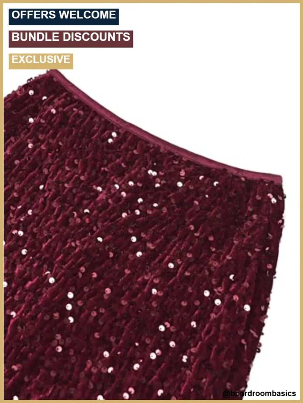 High Waisted Sequin Midi Skirt with Slit, Bodycon Sparkly Club Dress